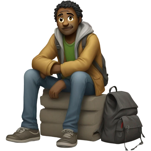 Homeless guy  emoji