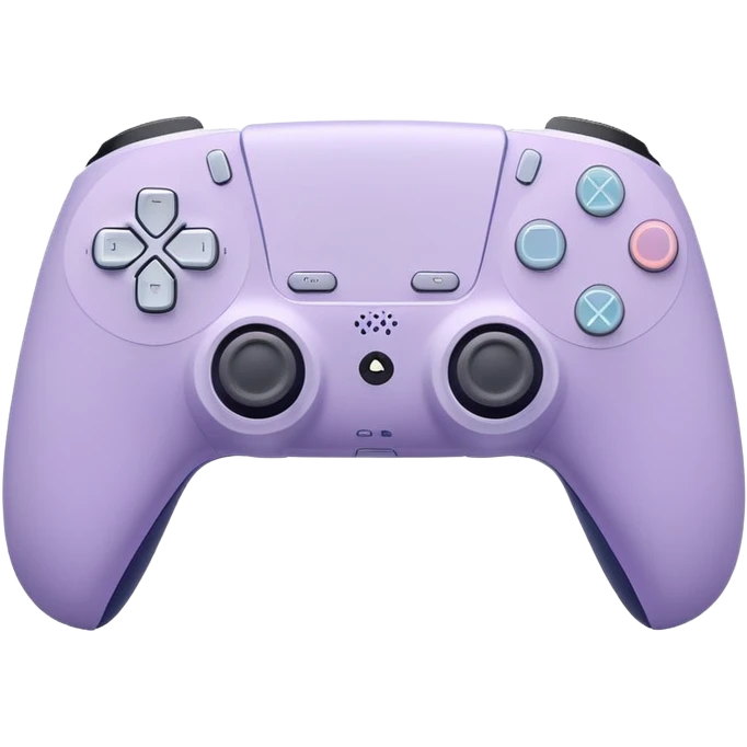 Ps5 pastel purple and white controller  emoji