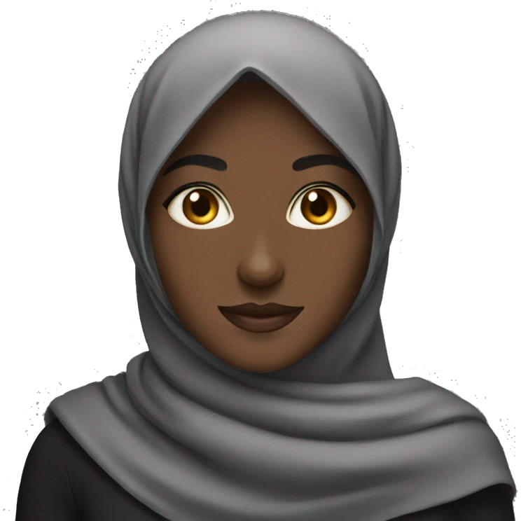 black hijabi emoji
