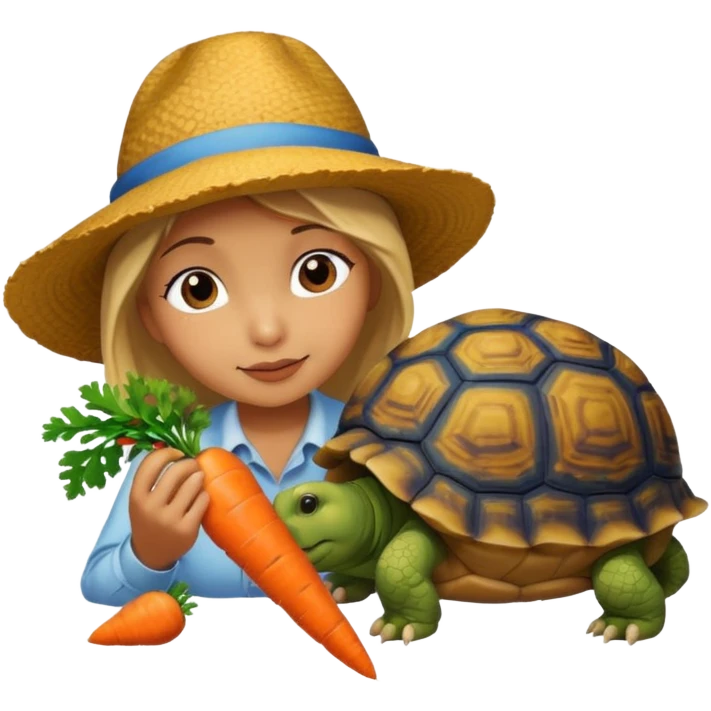 Tortu qui dort et lapin qui mange emoji