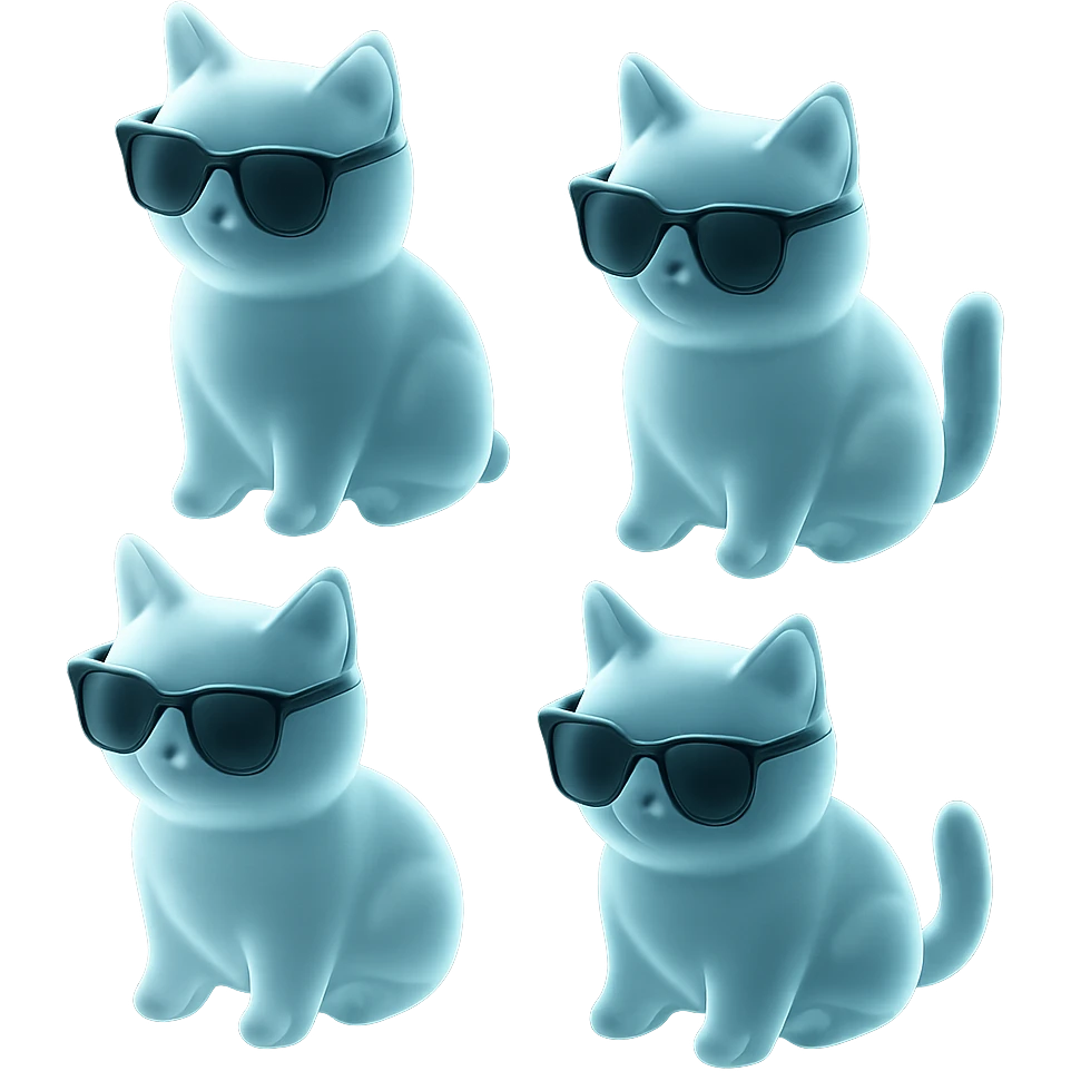Cat wearing sunglasses emoji
