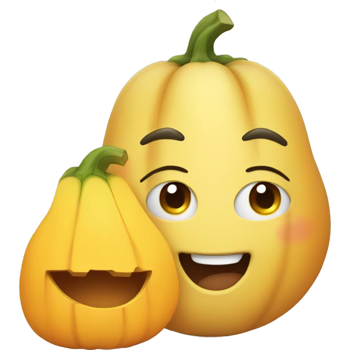 Winking face with squash  emoji