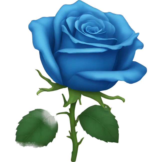 Blue rose emoji