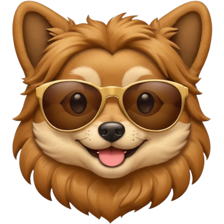 dog wearing sunglasses emoji