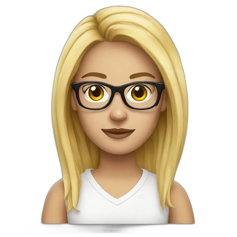 Alexandra mit Brille Football emoji