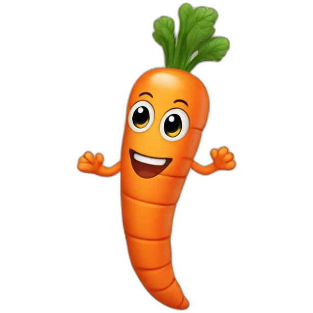 Worm that's a carrot emoji
