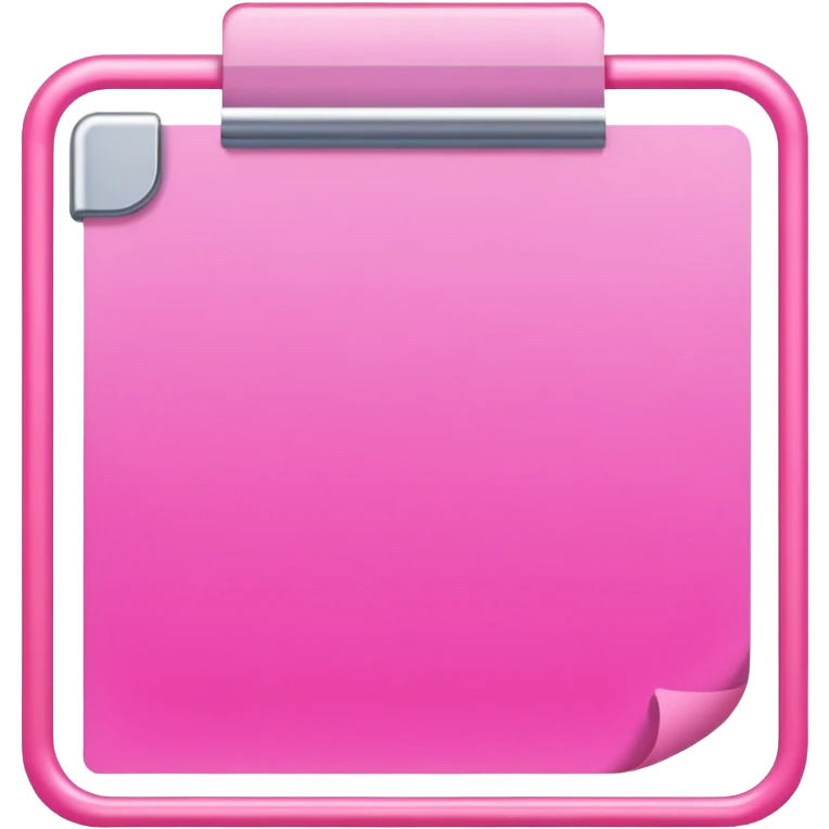 pink sticky notepad emoji