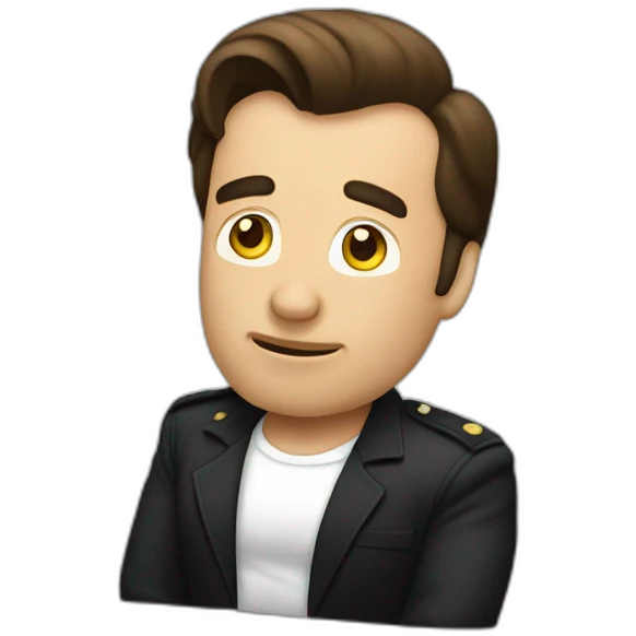 Travolta shrugging emoji