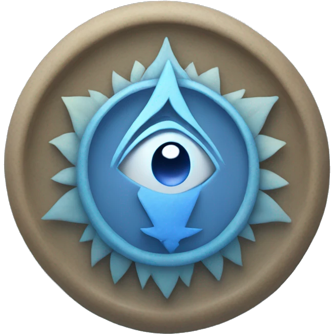 Blue throat chakra symbol 5 emoji