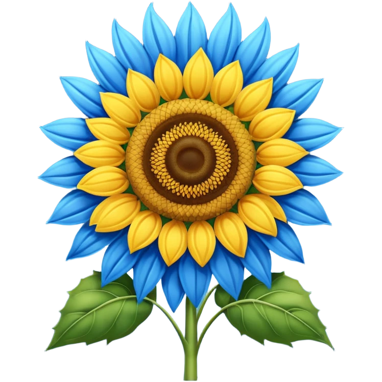 blue sunflower emoji