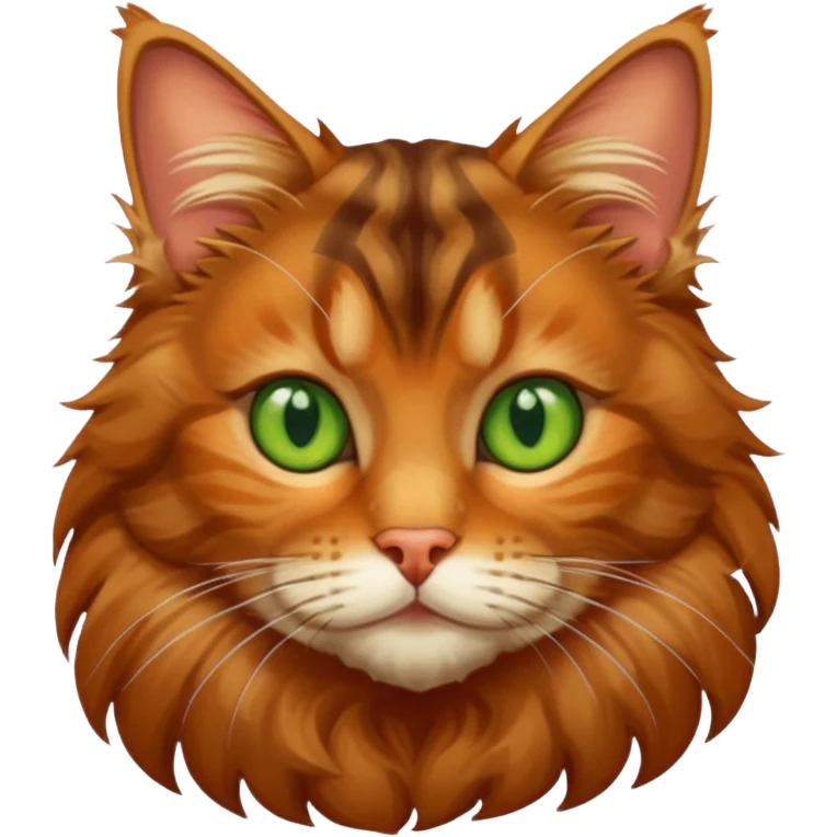 A Maine coon tabby cat emoji emoji