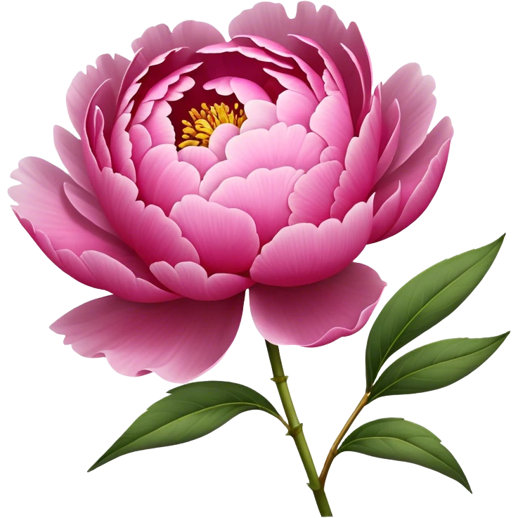 single Peony 'Sarah Bernhardt', straight stem emoji