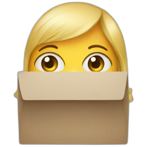 hiding behind a laptop emoji