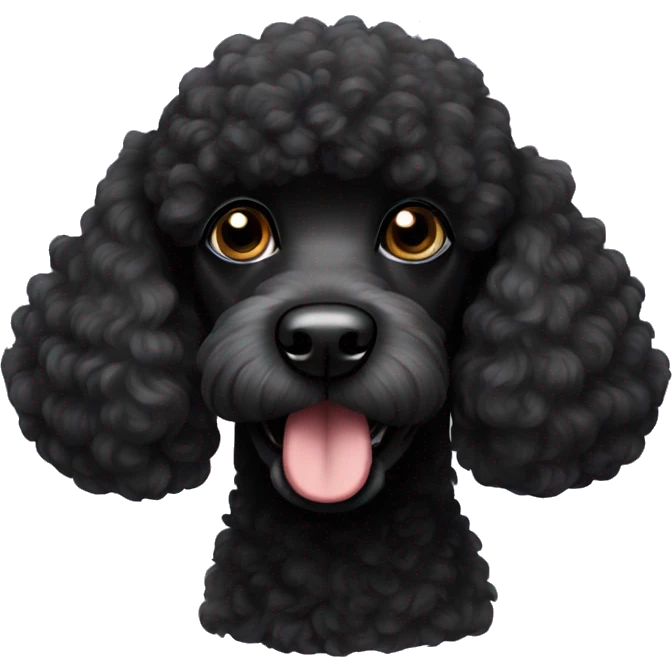 Black poodle emoji