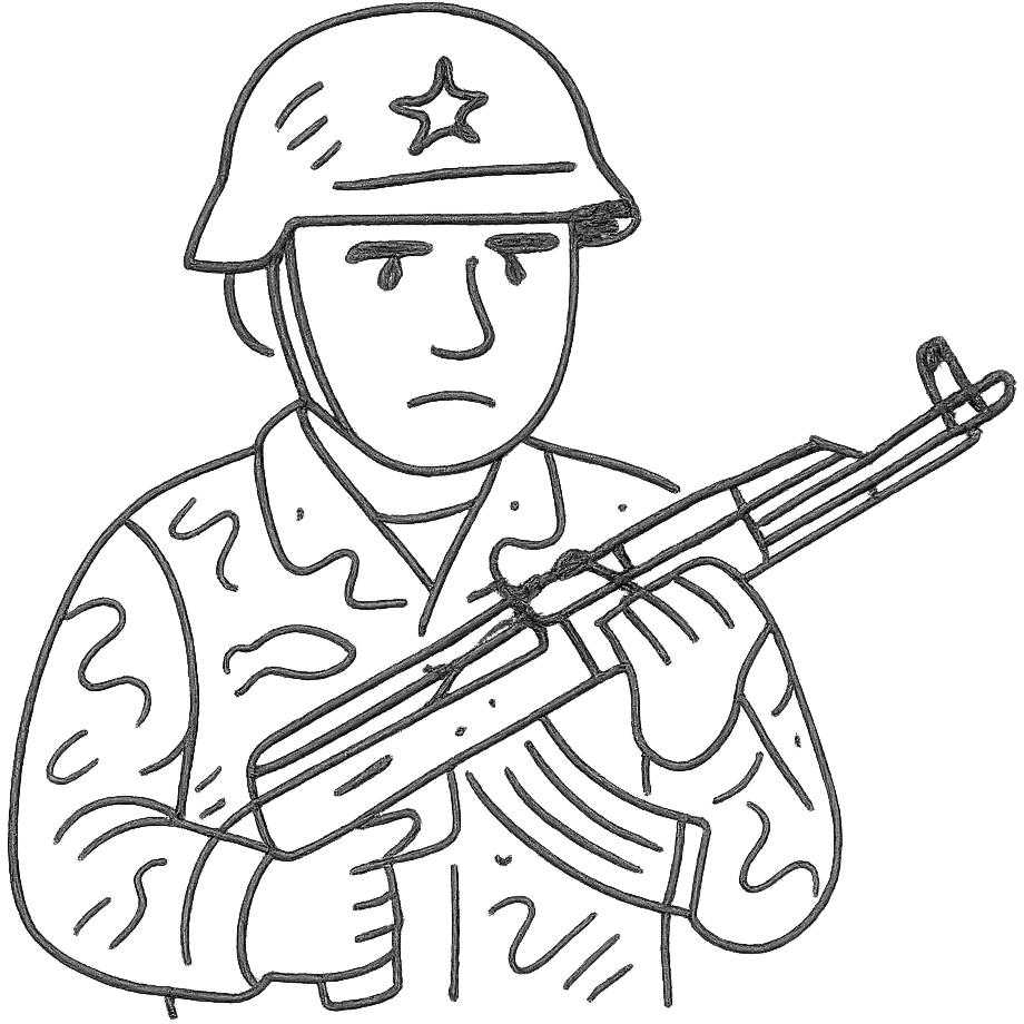 Syrian soldier with AK 47 emoji