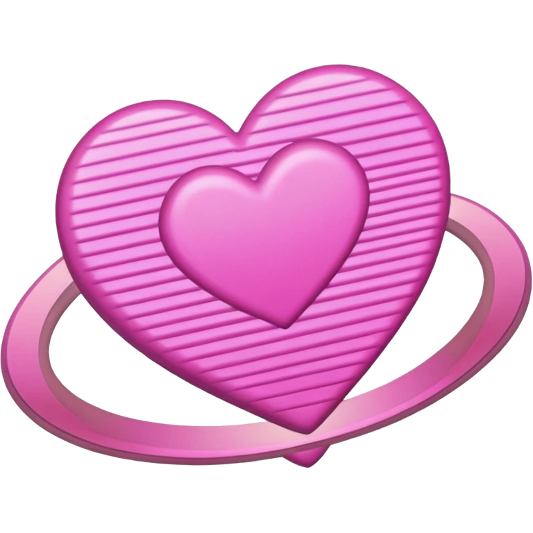 pink hearts saturn  emoji