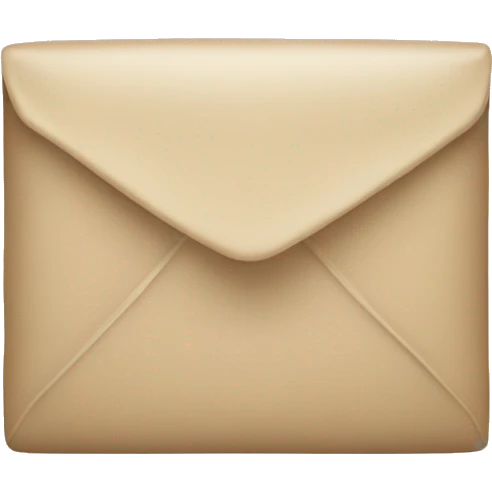beige letter emoji