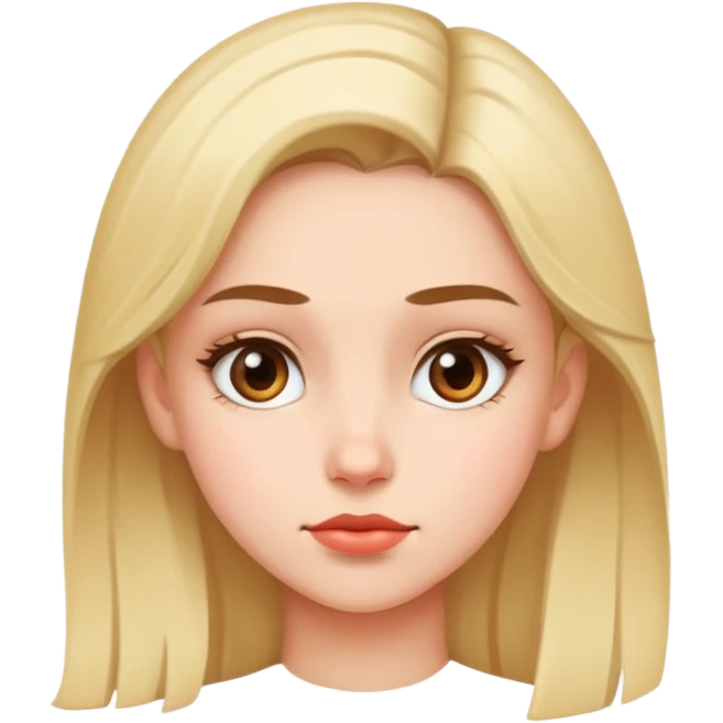 Girl giving a side eye emoji