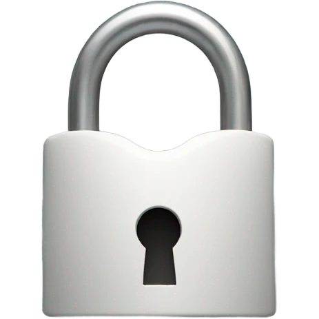 Padlock on cloud  emoji
