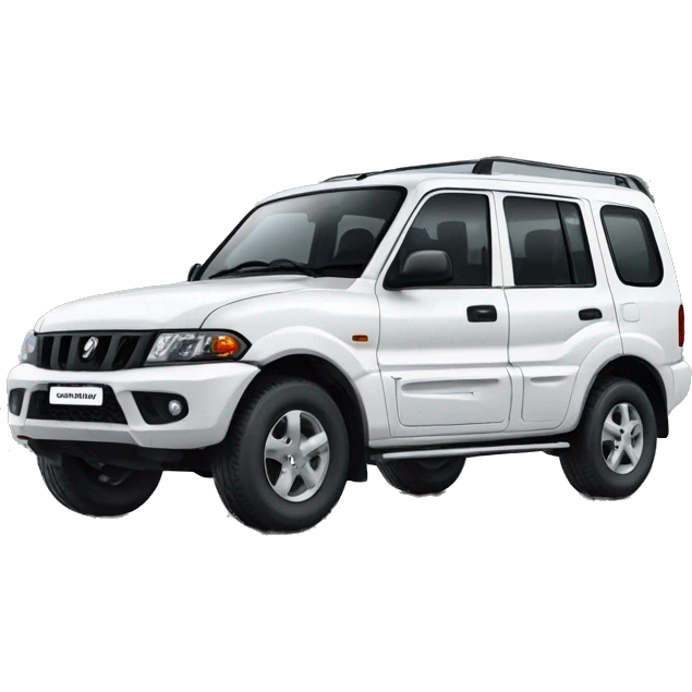 Mahindra black Scorpio emoji