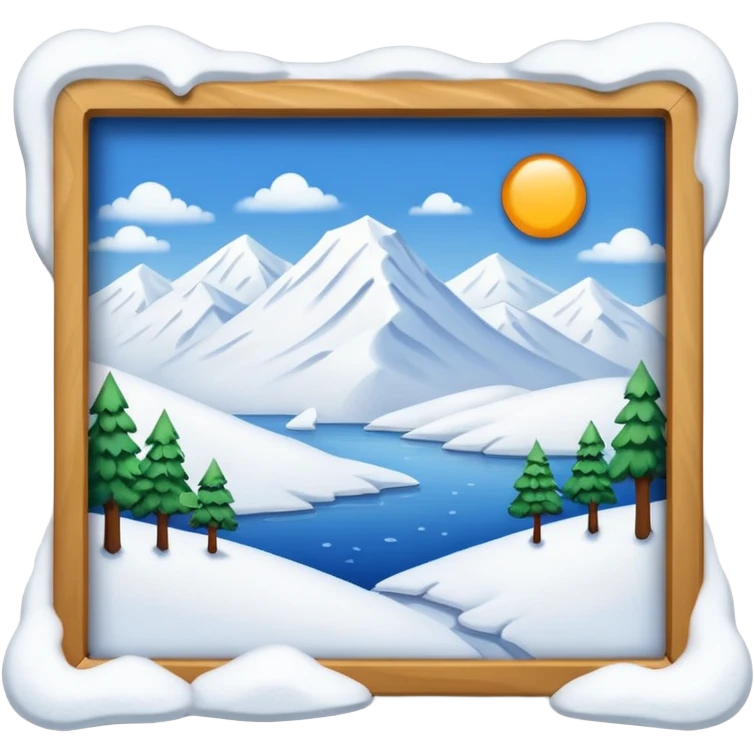thumbnail picture mac os, painting on wall, snow emoji