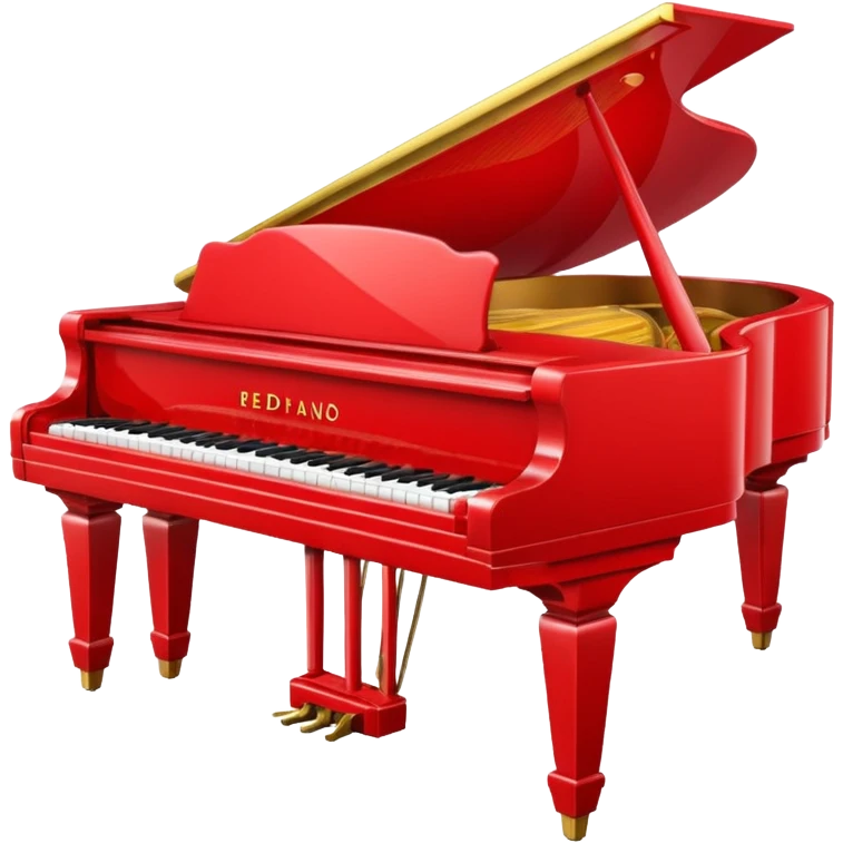 red piano emoji
