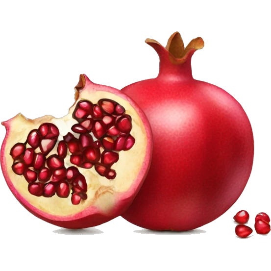 cut open Pomegranate emoji