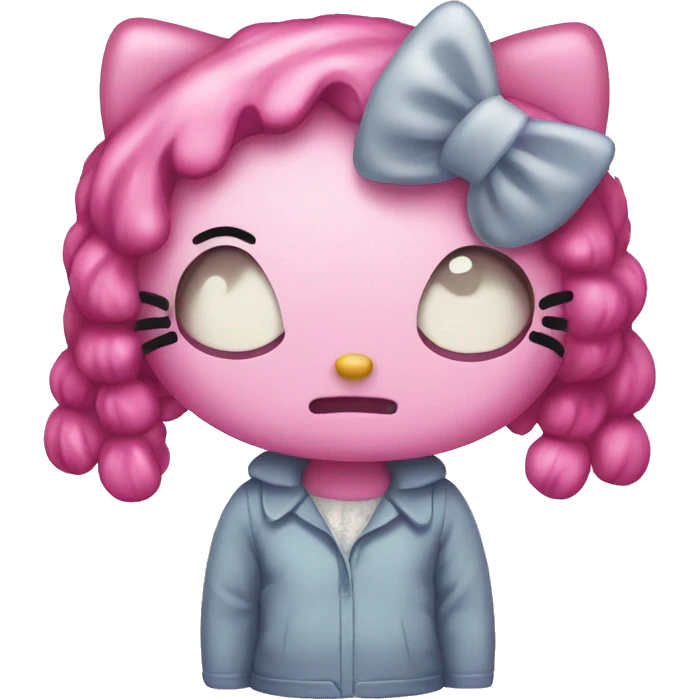 sad hello kitty emoji