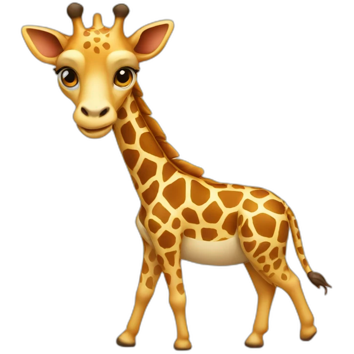 Girafe rose emoji