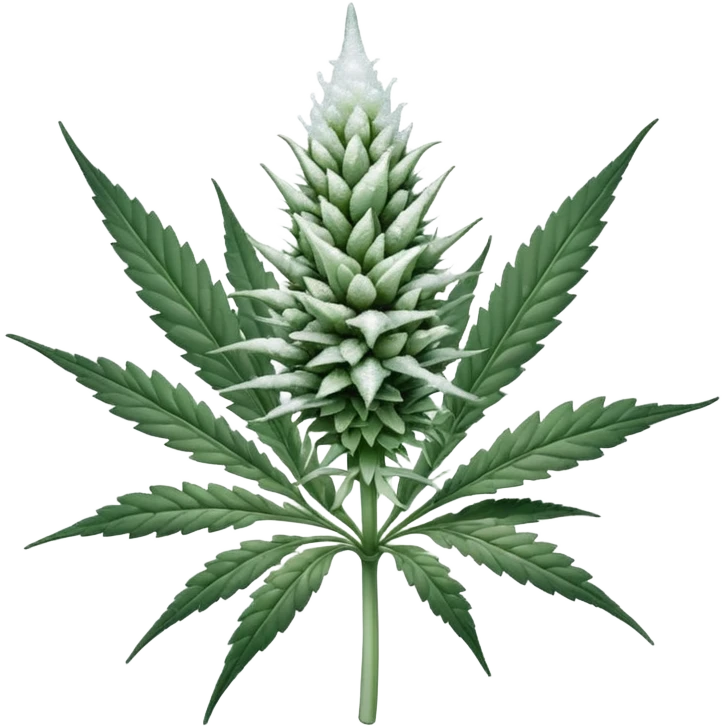 white color marijuana emoji