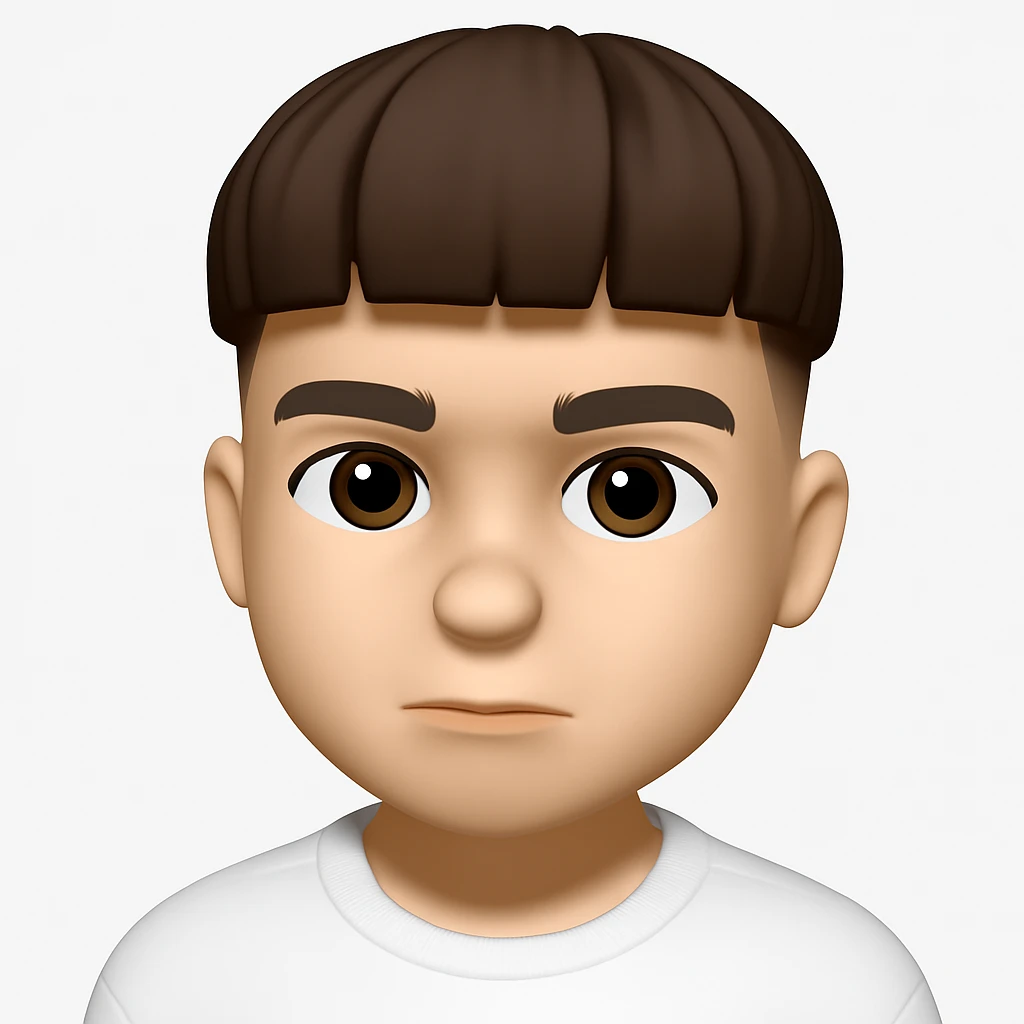 Convert this photo into a 3D emoji in Apple style, preserving the person's identity and facial features. The style should resemble Apple's emoji style with a 3D effect. emoji