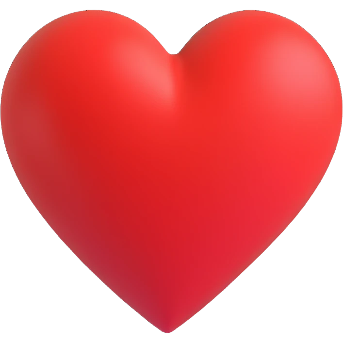 a red heart emoji