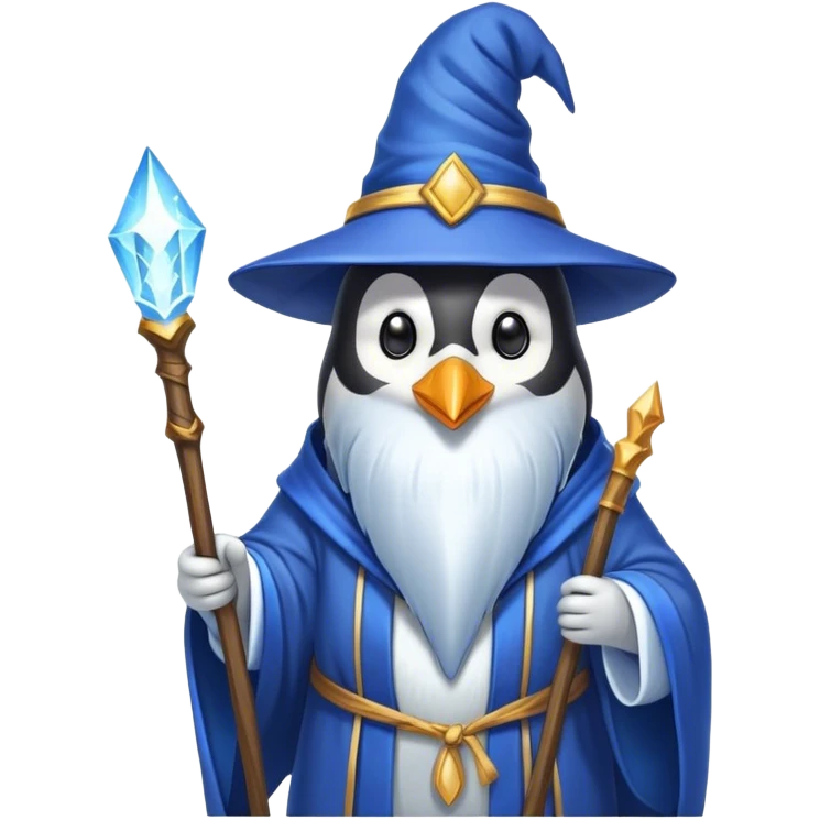 Penguin Wizard emoji
