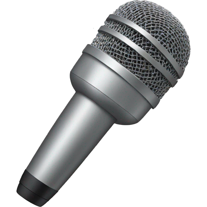 A microphone  emoji