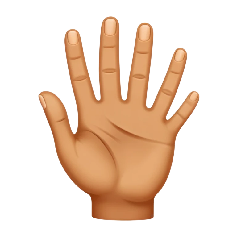 Hand in the  emoji
