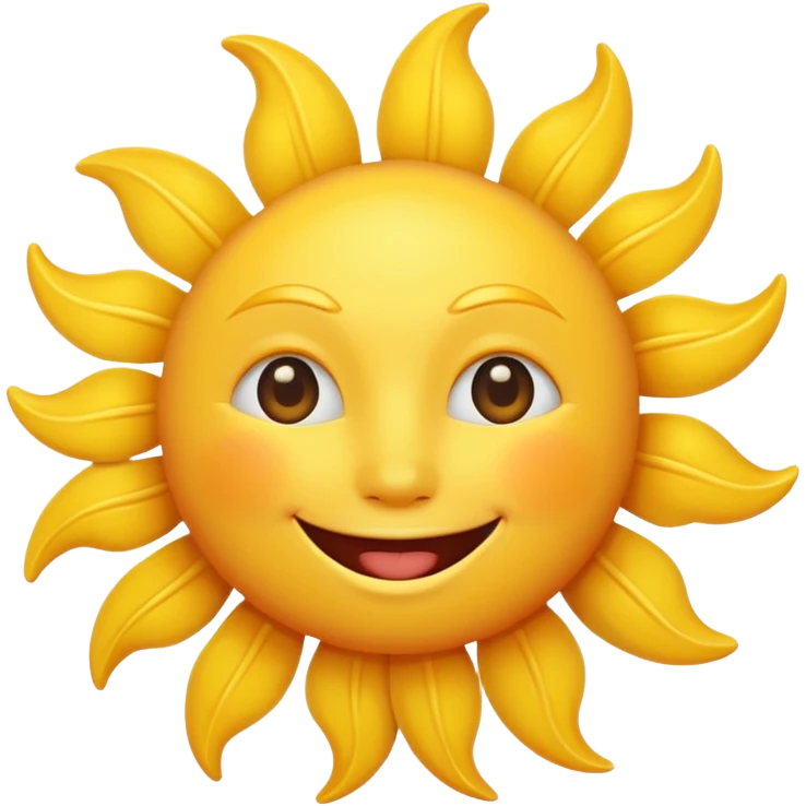 smiling sun emoji emoji