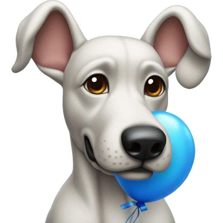 A Blue Balloon Dog emoji