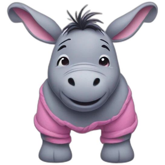 Eeyore pink emoji