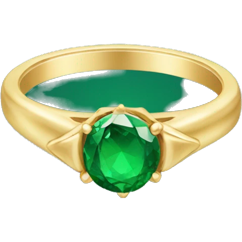 Dainty Emerald ring emoji