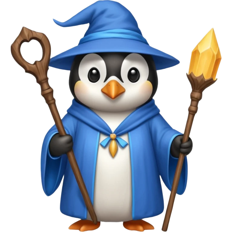 Penguin Wizard emoji
