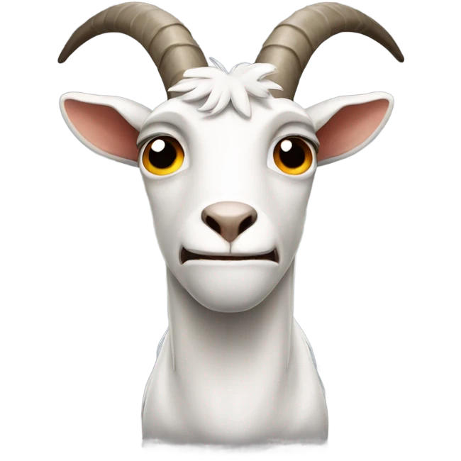 Goat that looks angry emoji