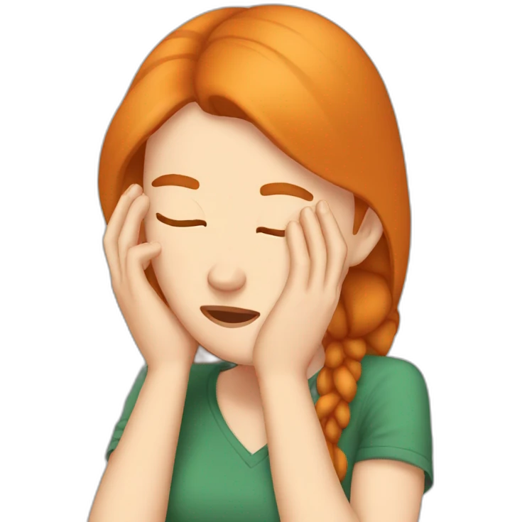 gingergirl facepalm emoji