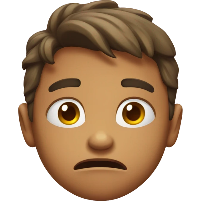 dissatisfied kid emoji