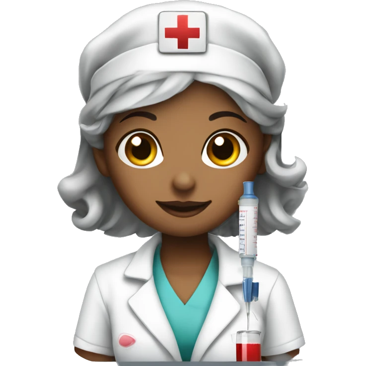 Girl nurse s Syringe emoji