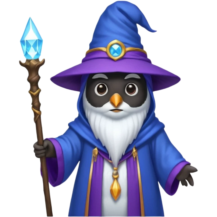Penguin Wizard emoji