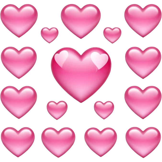 Many pink sailor moon hearts  emoji