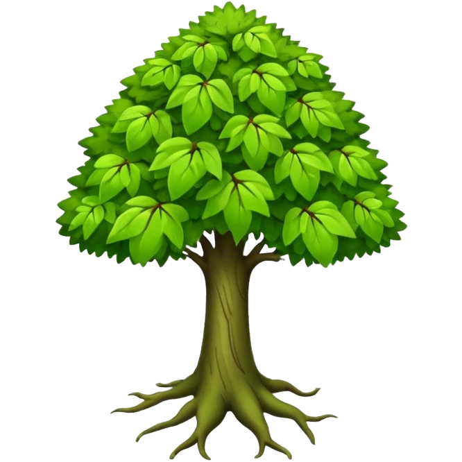Tree growting emoji