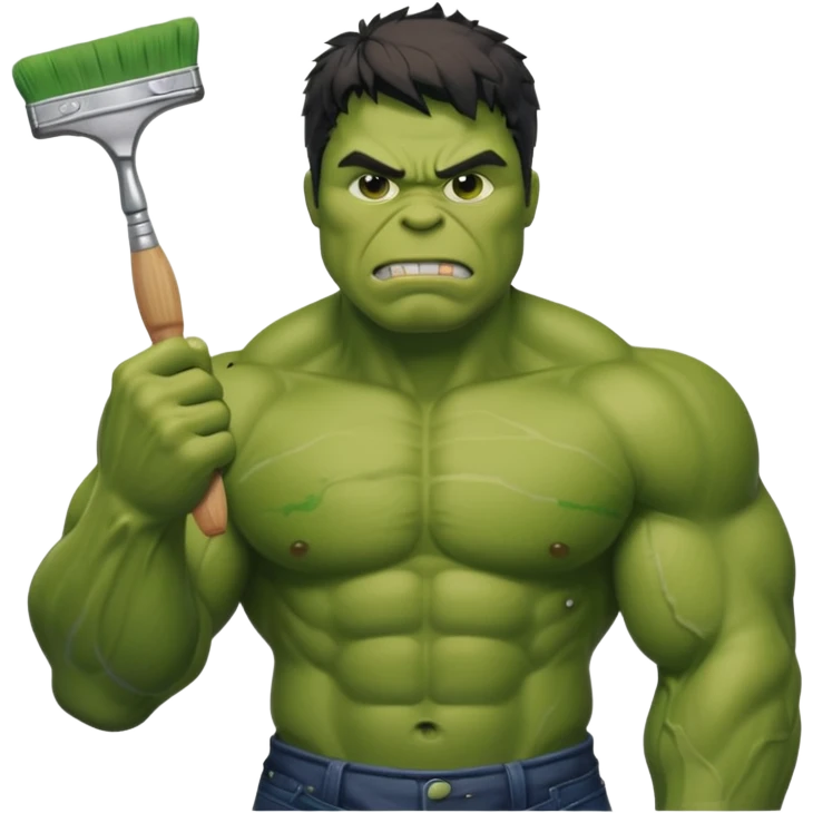 hulk pintando emoji