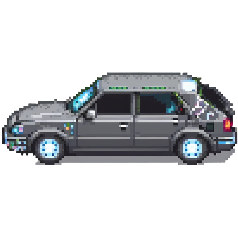 pixel art car side view emoji