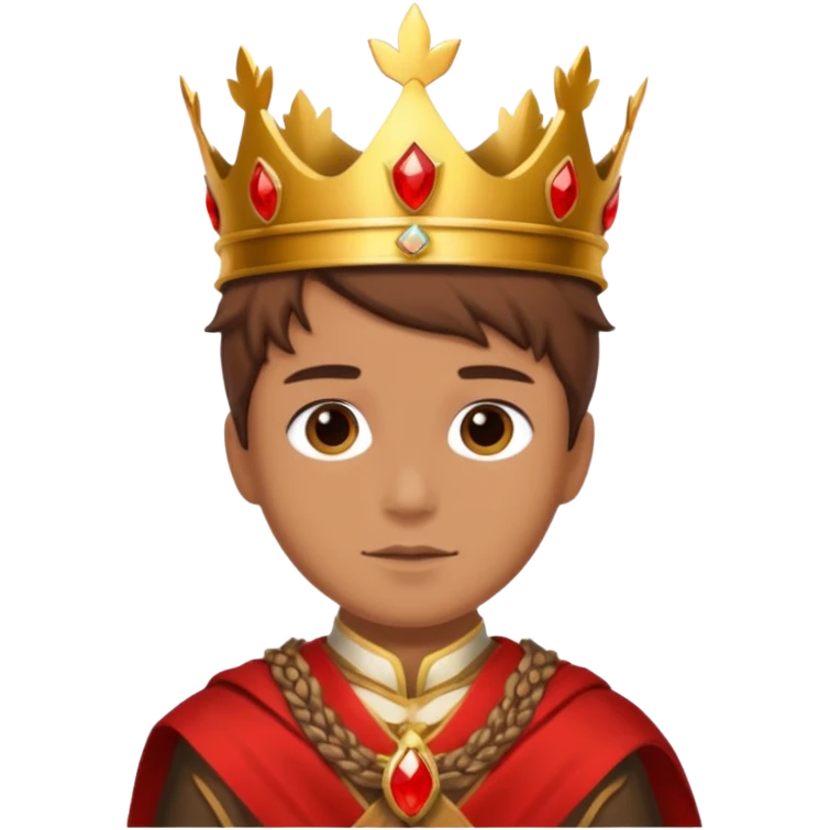 Autumn King – maple crown + bronze sash,Red Kings. emoji
